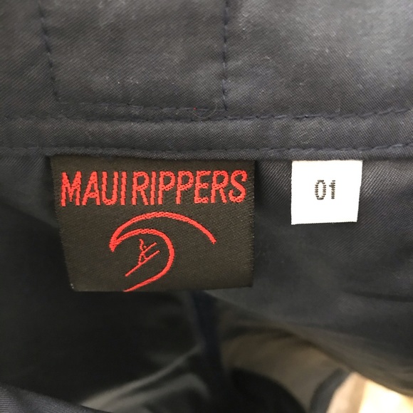 EUC MAUI RIPPERS NAVY BLUE  BOARDSHORTS SIZE 01 - Picture 6 of 7